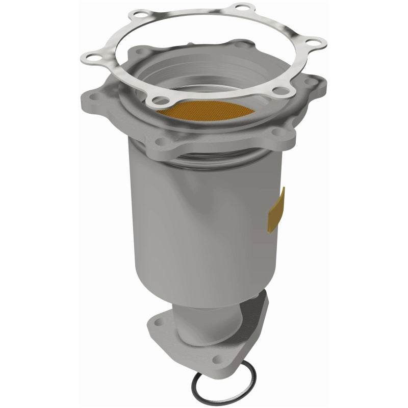MagnaFlow HM-Grade Direct-Fit Catalytic Converter - Nissan Pathfinder Infiniti QX4 1996-2000 - Passenger Side Front, view 9
