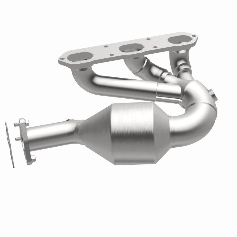 MagnaFlow OEM Grade Right Direct-Fit Manifold Catalytic Converter - Porsche Boxster (986) 2000-2004, 360 degree view