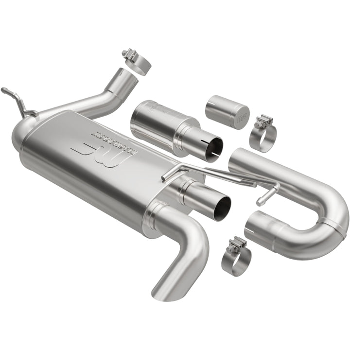 MagnaFlow Overland Series Axle-Back Exhaust - Jeep Wrangler JK 3.6/3.8L V6 2007-2018 - High-Clearance Tailpipe