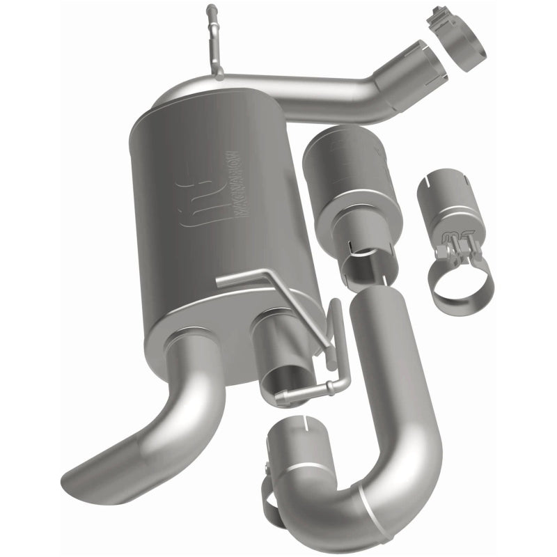 MagnaFlow Overland Series Axle-Back Exhaust - Jeep Wrangler JK 3.6/3.8L V6 2007-2018 - High-Clearance Tailpipe, view 15