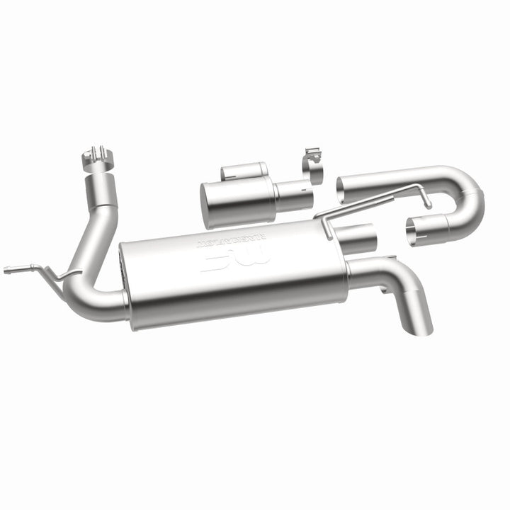 MagnaFlow Overland Series Axle-Back Exhaust - Jeep Wrangler JK 3.6/3.8L V6 2007-2018 - High-Clearance Tailpipe, view 17