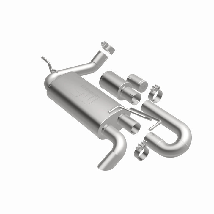 MagnaFlow Overland Series Axle-Back Exhaust - Jeep Wrangler JK 3.6/3.8L V6 2007-2018 - High-Clearance Tailpipe, view 18