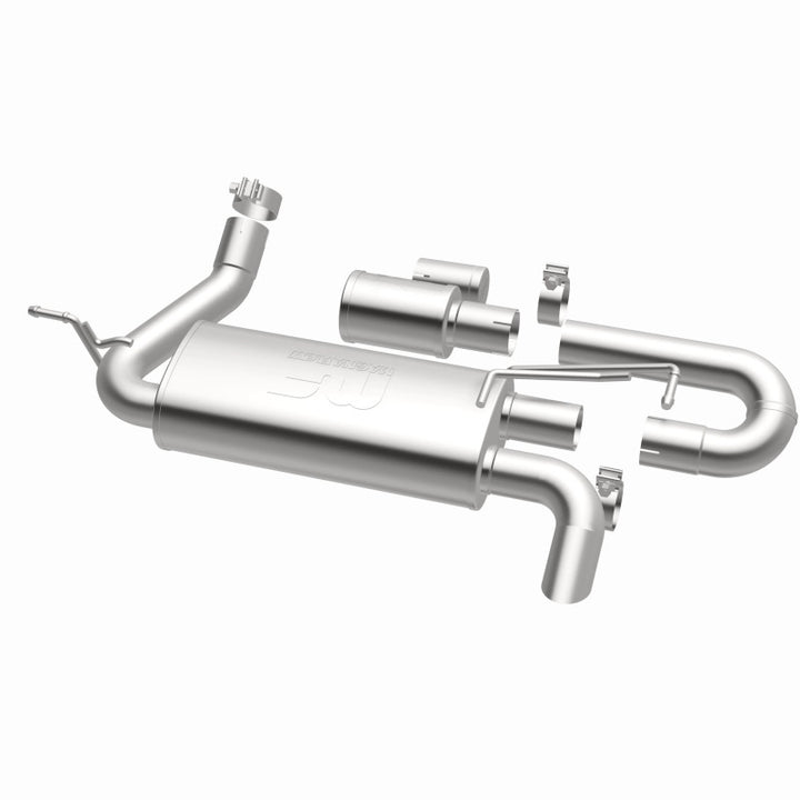 MagnaFlow Overland Series Axle-Back Exhaust - Jeep Wrangler JK 3.6/3.8L V6 2007-2018 - High-Clearance Tailpipe, view 21