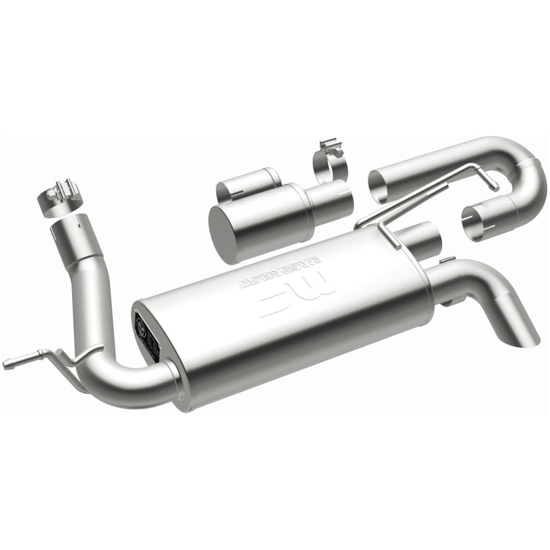 MagnaFlow Overland Series Axle-Back Exhaust - Jeep Wrangler JK 3.6/3.8L V6 2007-2018 - High-Clearance Tailpipe, view 22