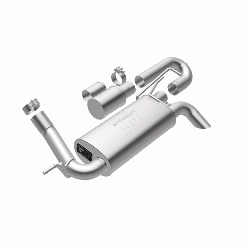 MagnaFlow Overland Series Axle-Back Exhaust - Jeep Wrangler JK 3.6/3.8L V6 2007-2018 - High-Clearance Tailpipe, view 30