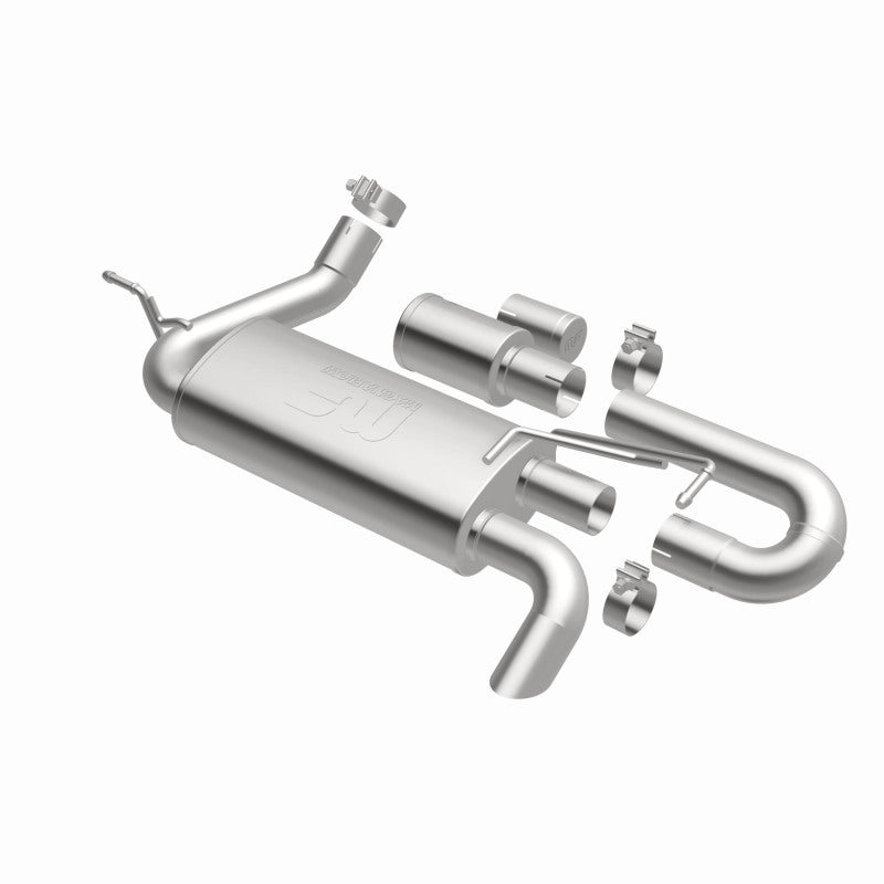MagnaFlow Overland Series Axle-Back Exhaust - Jeep Wrangler JK 3.6/3.8L V6 2007-2018 - High-Clearance Tailpipe, view 31