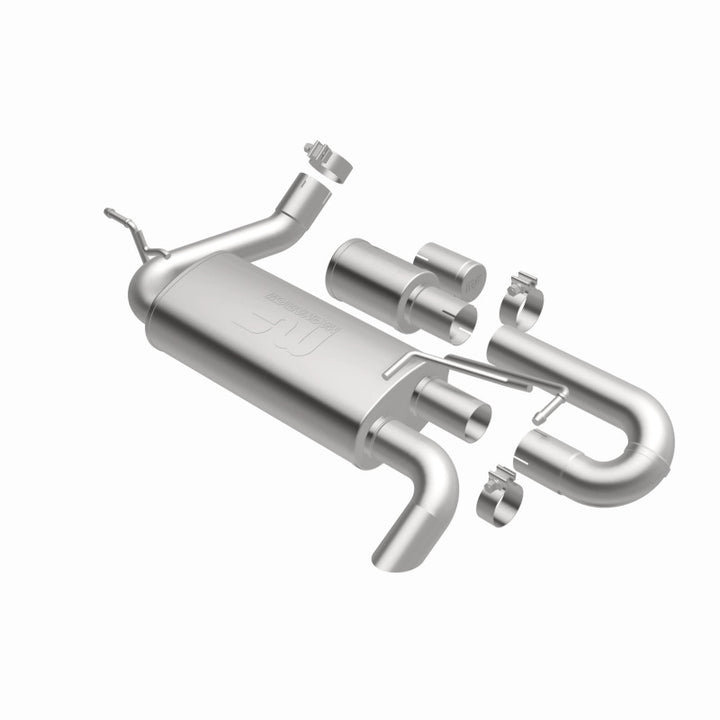 MagnaFlow Overland Series Axle-Back Exhaust - Jeep Wrangler JK 3.6/3.8L V6 2007-2018 - High-Clearance Tailpipe, view 32