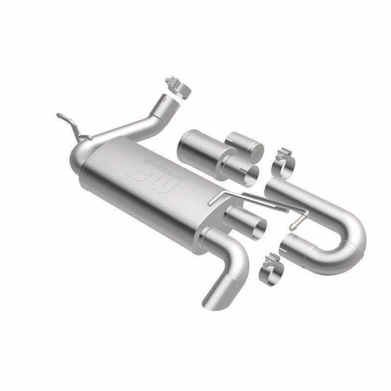 MagnaFlow Overland Series Axle-Back Exhaust - Jeep Wrangler JK 3.6/3.8L V6 2007-2018 - High-Clearance Tailpipe, view 32