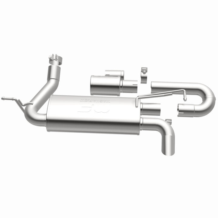 MagnaFlow Overland Series Axle-Back Exhaust - Jeep Wrangler JK 3.6/3.8L V6 2007-2018 - High-Clearance Tailpipe, view 40