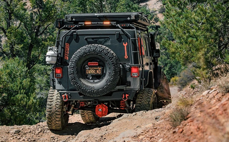 MagnaFlow Overland Series Axle-Back Exhaust - Jeep Wrangler JK 3.6/3.8L V6 2007-2018 - High-Clearance Tailpipe, view 5