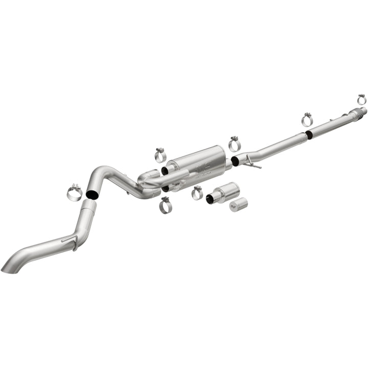 MagnaFlow Overland Series Cat-Back Exhaust - Ford Ranger 2019-2023 - 3in Single Straight Driver Side Rear Exit