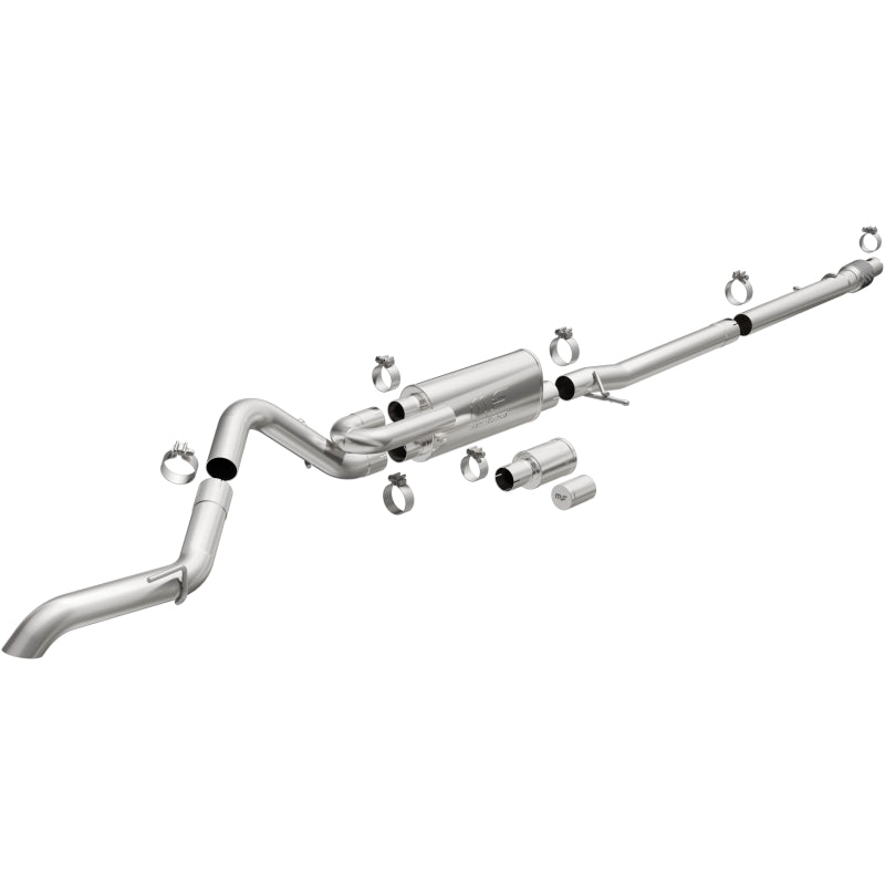 MagnaFlow Overland Series Cat-Back Exhaust - Ford Ranger 2019-2023 - 3in Single Straight Driver Side Rear Exit