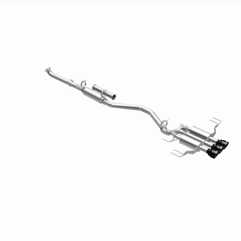 Magnaflow SPEQ Series Cat-Back Exhaust - Acura Integra 2024-2025 Black Chrome Tips, 360 degree view