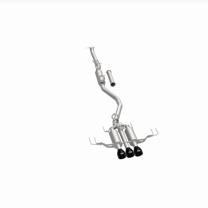 Magnaflow SPEQ Series Cat-Back Exhaust - Acura Integra 2024-2025 Black Chrome Tips, 360 degree view