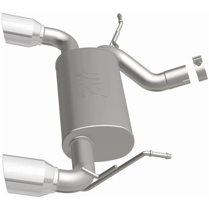 MagnaFlow Street Series Axle-Back Exhaust - Jeep Wrangler JK 3.6L 3.8L 2007-2018 - Dual Split Polished 4in Tips, view 16