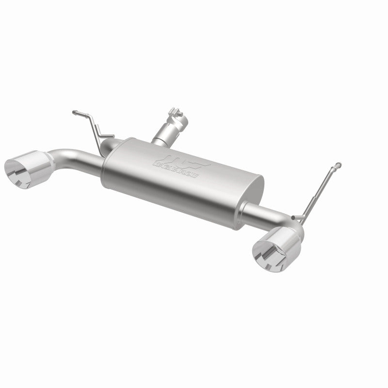 MagnaFlow Street Series Axle-Back Exhaust - Jeep Wrangler JK 3.6L 3.8L 2007-2018 - Dual Split Polished 4in Tips, view 18