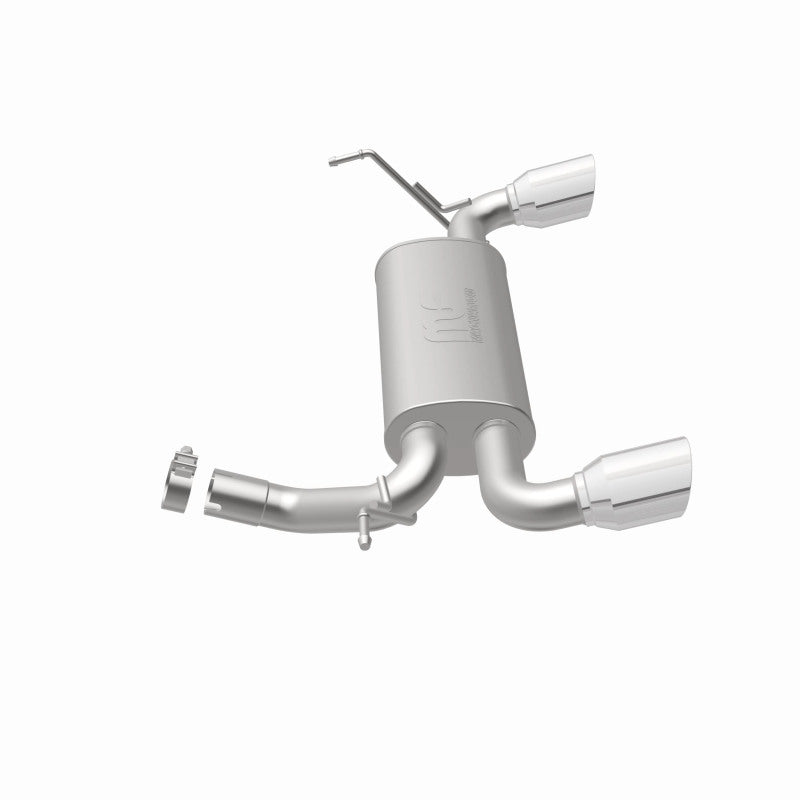 MagnaFlow Street Series Axle-Back Exhaust - Jeep Wrangler JK 3.6L 3.8L 2007-2018 - Dual Split Polished 4in Tips, view 8