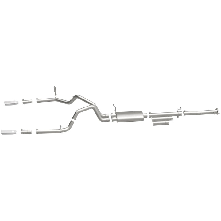 MagnaFlow Street Series Cat-Back Exhaust - Chevrolet Silverado 2500 HD / GMC Sierra 2500 HD 2011-2019 6.0L Dual Split Rear Exit, view 11