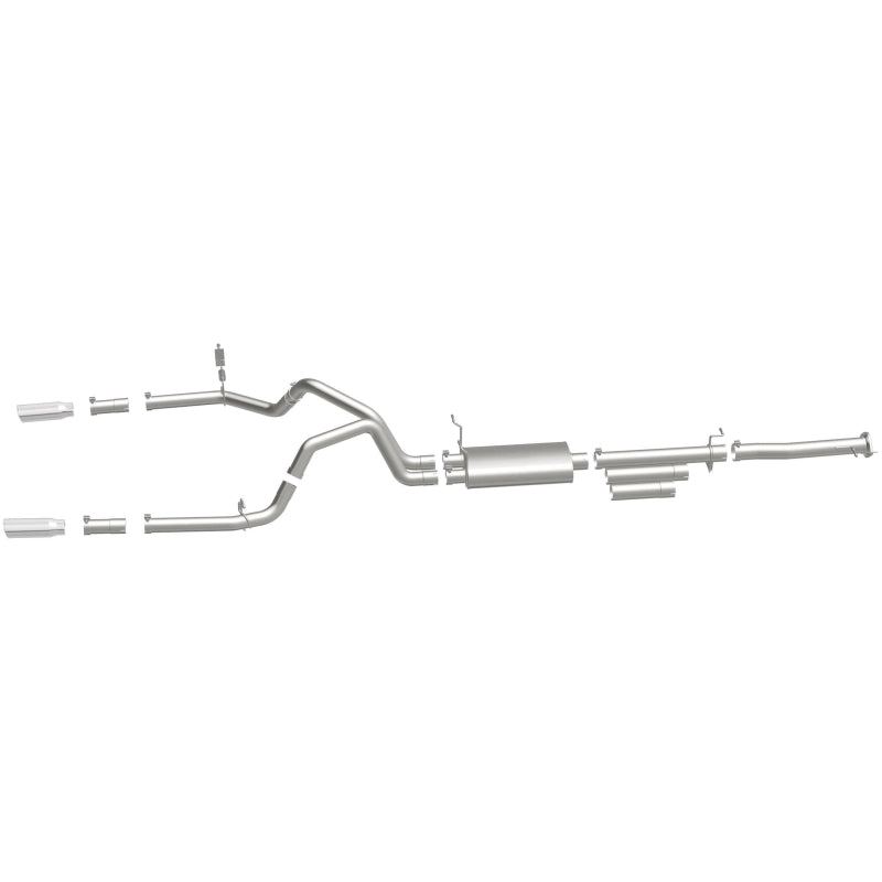 MagnaFlow Street Series Cat-Back Exhaust - Chevrolet Silverado 2500 HD / GMC Sierra 2500 HD 2011-2019 6.0L Dual Split Rear Exit, view 11