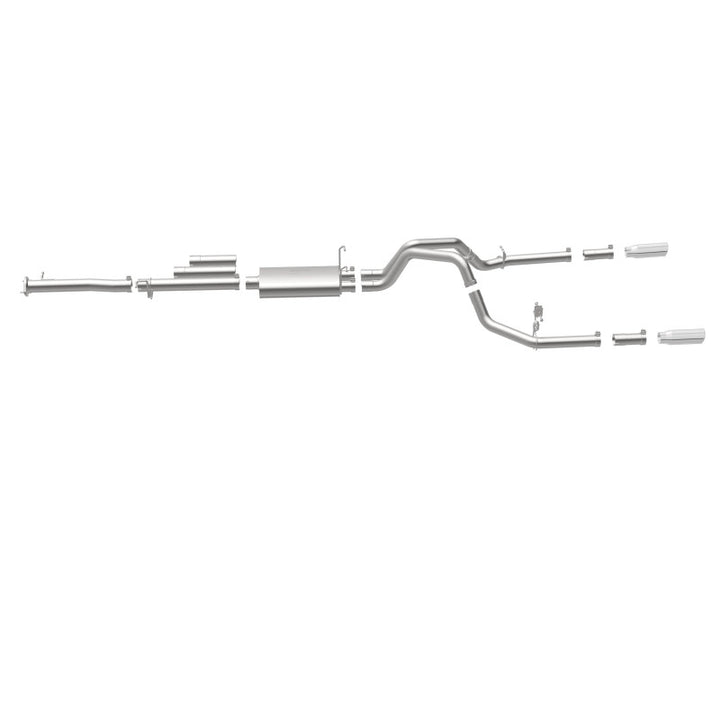 MagnaFlow Street Series Cat-Back Exhaust - Chevrolet Silverado 2500 HD / GMC Sierra 2500 HD 2011-2019 6.0L Dual Split Rear Exit, view 16