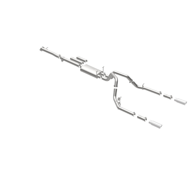 MagnaFlow Street Series Cat-Back Exhaust - Chevrolet Silverado 2500 HD / GMC Sierra 2500 HD 2011-2019 6.0L Dual Split Rear Exit, view 24