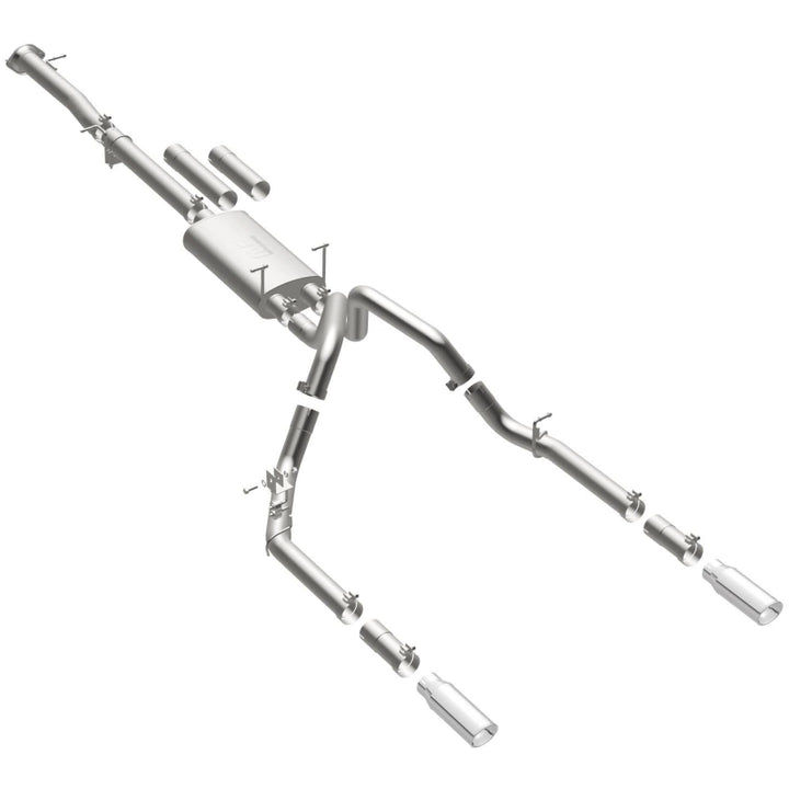 MagnaFlow Street Series Cat-Back Exhaust - Chevrolet Silverado 2500 HD / GMC Sierra 2500 HD 2011-2019 6.0L Dual Split Rear Exit, view 36