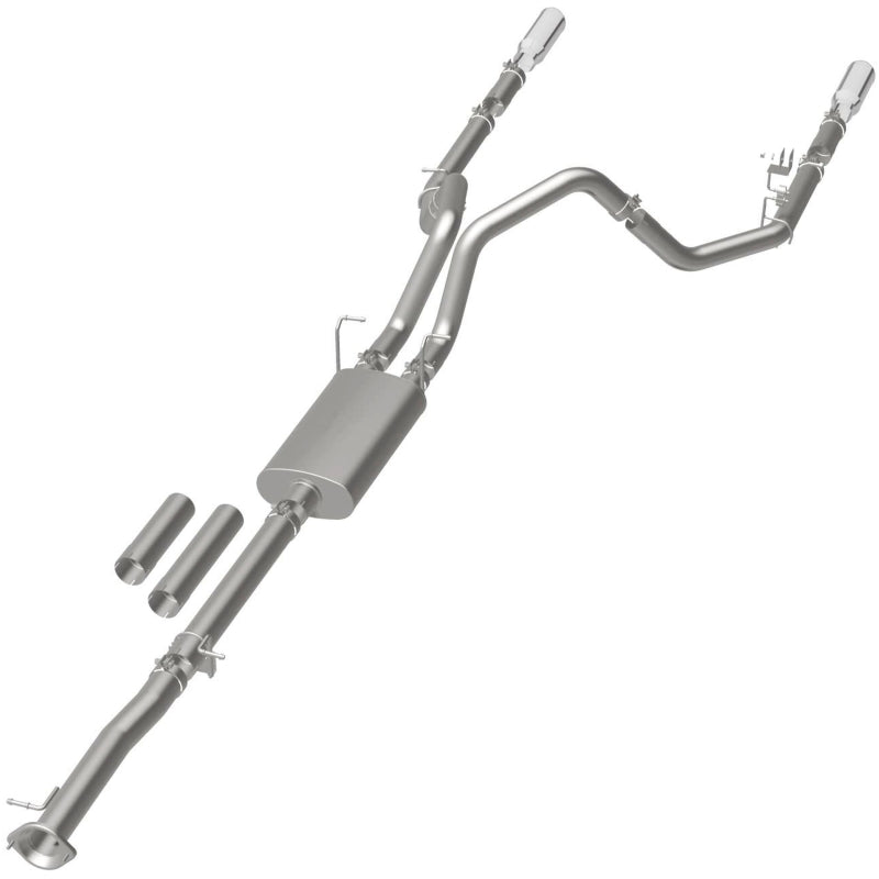 MagnaFlow Street Series Cat-Back Exhaust - Chevrolet Silverado 2500 HD / GMC Sierra 2500 HD 2011-2019 6.0L Dual Split Rear Exit, view 38