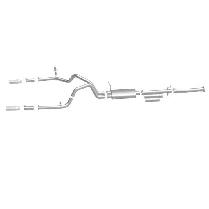 MagnaFlow Street Series Cat-Back Exhaust - Chevrolet Silverado 2500 HD / GMC Sierra 2500 HD 2011-2019 6.0L Dual Split Rear Exit, view 44