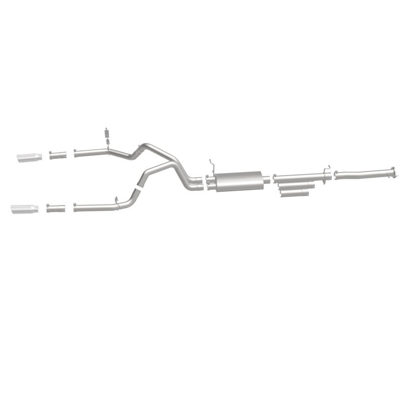 MagnaFlow Street Series Cat-Back Exhaust - Chevrolet Silverado 2500 HD / GMC Sierra 2500 HD 2011-2019 6.0L Dual Split Rear Exit, view 44