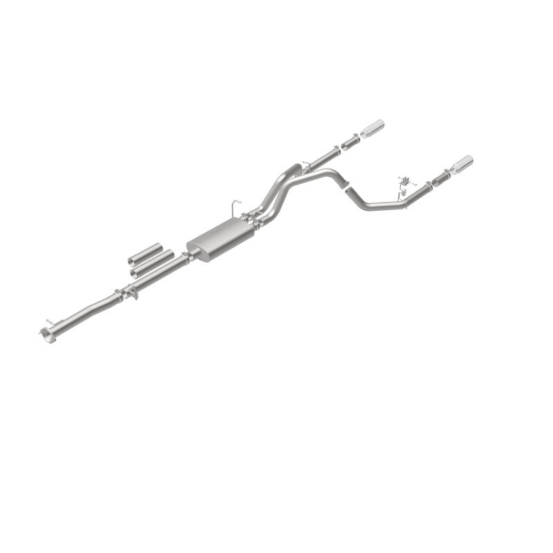 MagnaFlow Street Series Cat-Back Exhaust - Chevrolet Silverado 2500 HD / GMC Sierra 2500 HD 2011-2019 6.0L Dual Split Rear Exit, view 6