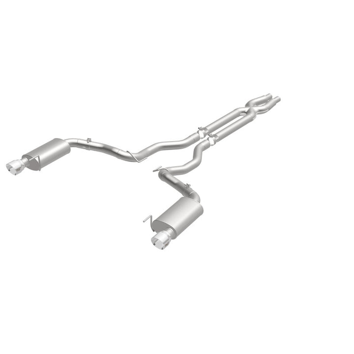 MagnaFlow Street Series Cat-Back Exhaust - Ford Mustang GT 5.0L V8 2015-2017 - 3in Dual Split Rear Exit with Polished 4.5in Tips, view 13