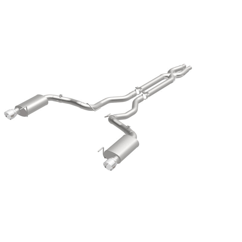 MagnaFlow Street Series Cat-Back Exhaust - Ford Mustang GT 5.0L V8 2015-2017 - 3in Dual Split Rear Exit with Polished 4.5in Tips, view 13
