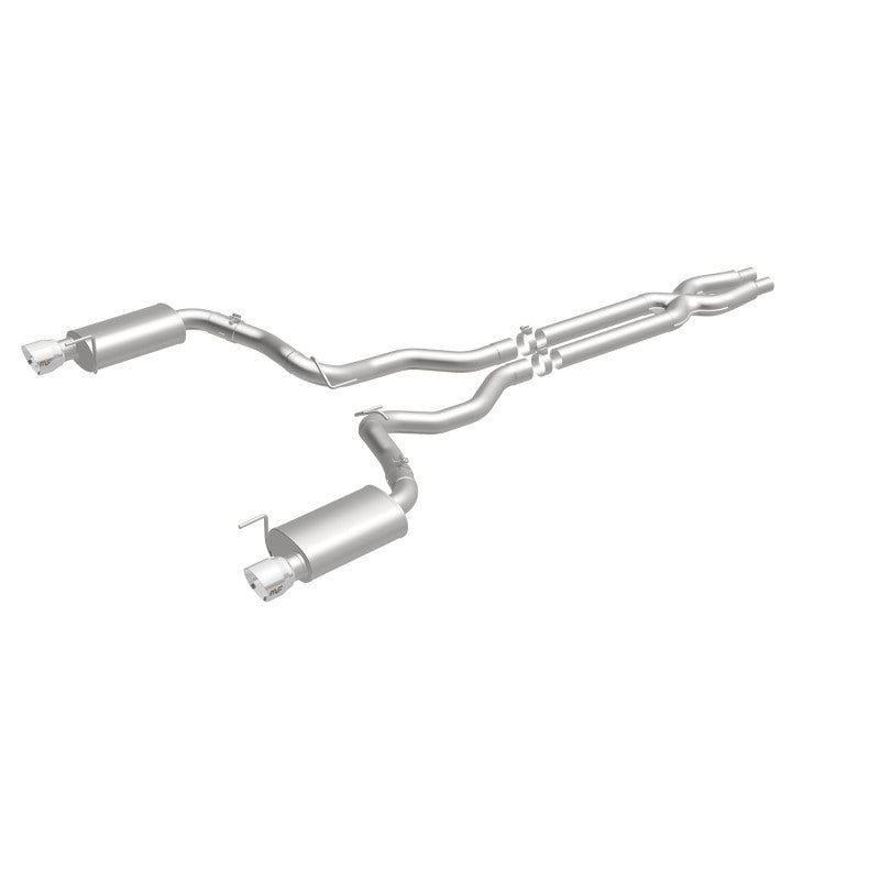 MagnaFlow Street Series Cat-Back Exhaust - Ford Mustang GT 5.0L V8 2015-2017 - 3in Dual Split Rear Exit with Polished 4.5in Tips, view 14
