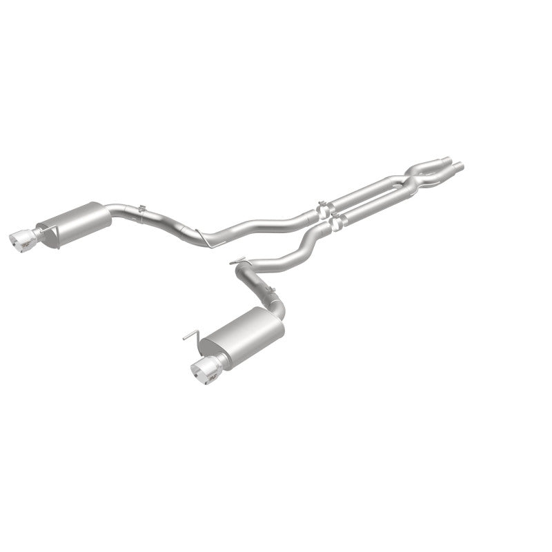 MagnaFlow Street Series Cat-Back Exhaust - Ford Mustang GT 5.0L V8 2015-2017 - 3in Dual Split Rear Exit with Polished 4.5in Tips, view 19