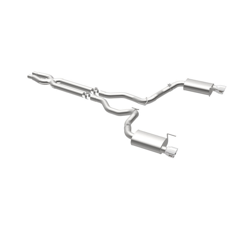 MagnaFlow Street Series Cat-Back Exhaust - Ford Mustang GT 5.0L V8 2015-2017 - 3in Dual Split Rear Exit with Polished 4.5in Tips, view 22