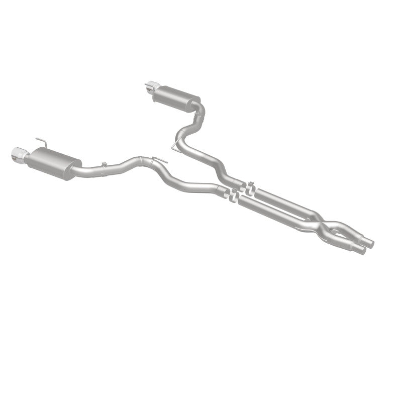 MagnaFlow Street Series Cat-Back Exhaust - Ford Mustang GT 5.0L V8 2015-2017 - 3in Dual Split Rear Exit with Polished 4.5in Tips, view 26