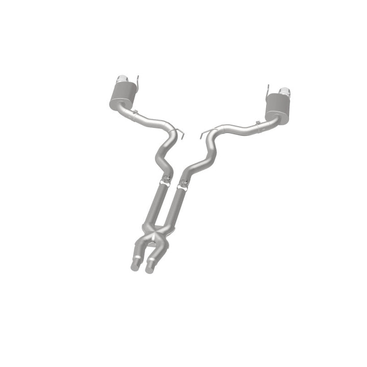 MagnaFlow Street Series Cat-Back Exhaust - Ford Mustang GT 5.0L V8 2015-2017 - 3in Dual Split Rear Exit with Polished 4.5in Tips, view 33