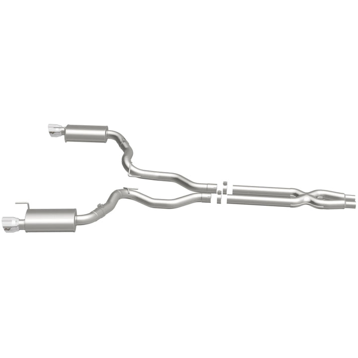 MagnaFlow Street Series Cat-Back Exhaust - Ford Mustang GT 5.0L V8 2015-2017 - 3in Dual Split Rear Exit with Polished 4.5in Tips, view 35
