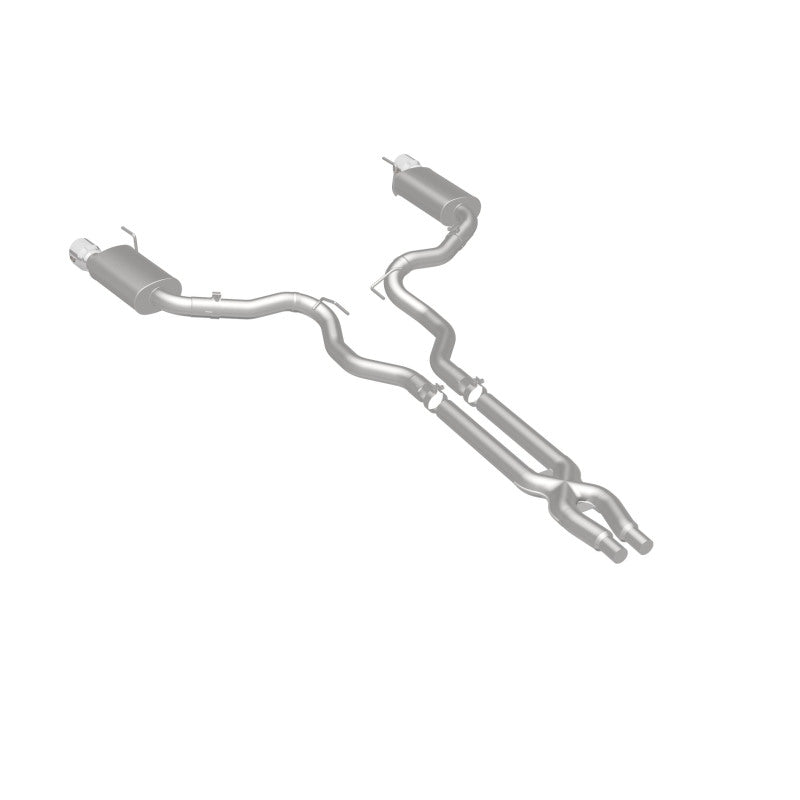 MagnaFlow Street Series Cat-Back Exhaust - Ford Mustang GT 5.0L V8 2015-2017 - 3in Dual Split Rear Exit with Polished 4.5in Tips, view 37