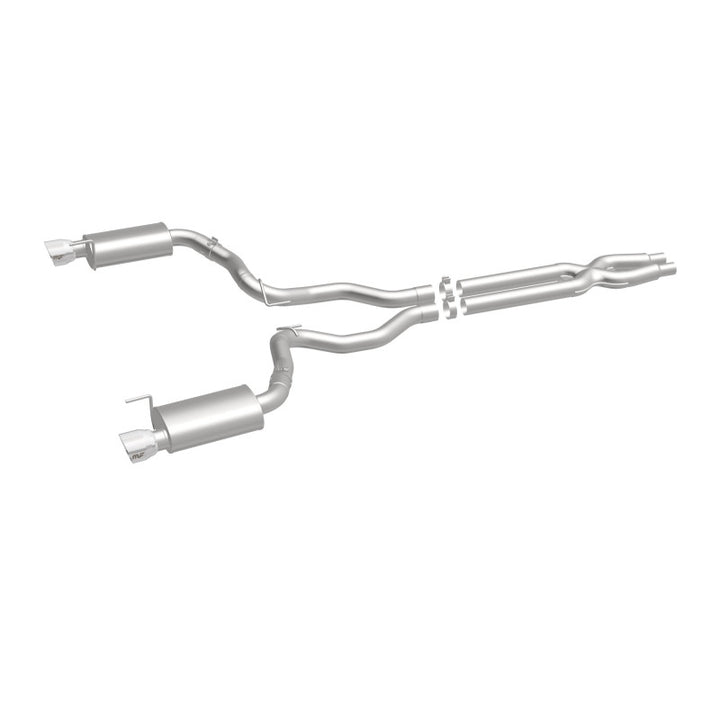 MagnaFlow Street Series Cat-Back Exhaust - Ford Mustang GT 5.0L V8 2015-2017 - 3in Dual Split Rear Exit with Polished 4.5in Tips, view 38