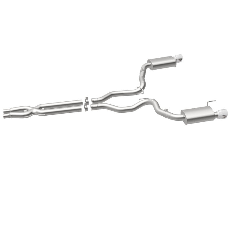 MagnaFlow Street Series Cat-Back Exhaust - Ford Mustang GT 5.0L V8 2015-2017 - 3in Dual Split Rear Exit with Polished 4.5in Tips, view 40