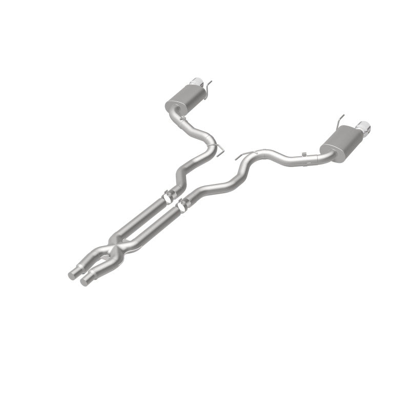 MagnaFlow Street Series Cat-Back Exhaust - Ford Mustang GT 5.0L V8 2015-2017 - 3in Dual Split Rear Exit with Polished 4.5in Tips, view 9