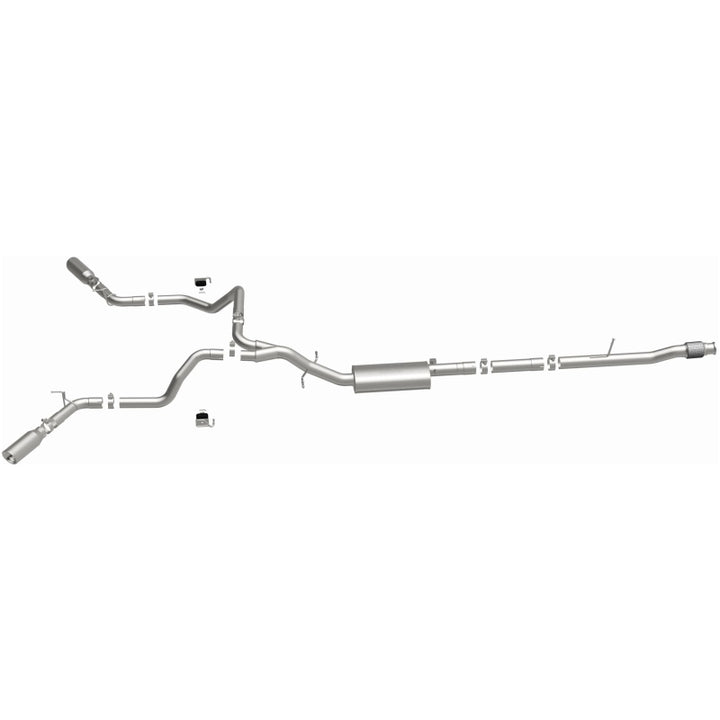 MagnaFlow Street Series Cat-Back Exhaust - Chevrolet Silverado 1500 / GMC Sierra 1500 2019-2026 - Dual Split Exit, Polished Tips, view 21