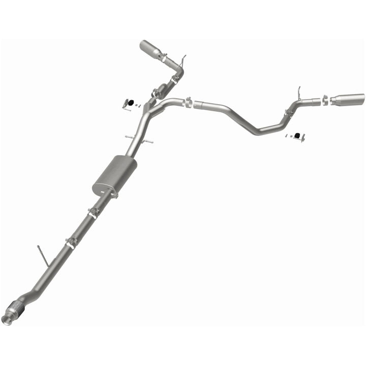MagnaFlow Street Series Cat-Back Exhaust - Chevrolet Silverado 1500 / GMC Sierra 1500 2019-2026 - Dual Split Exit, Polished Tips, view 8