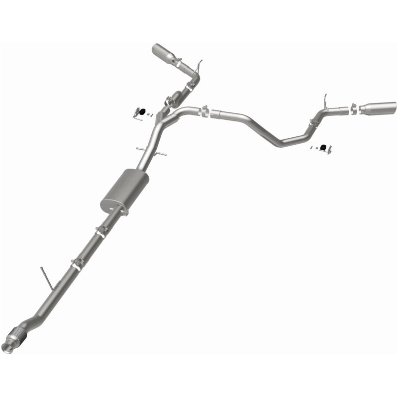 MagnaFlow Street Series Cat-Back Exhaust - Chevrolet Silverado 1500 / GMC Sierra 1500 2019-2026 - Dual Split Exit, Polished Tips, view 8