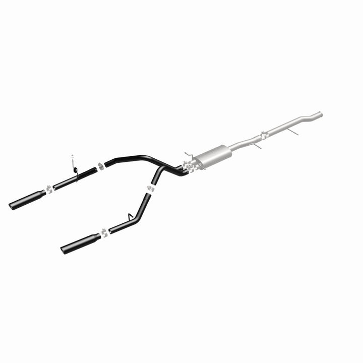 MagnaFlow SYS Cat-Back 3.5in Black Dual Split Rear Tips Chevy Silverado / - GMC Sierra 2010-2013 5.3L, view 10