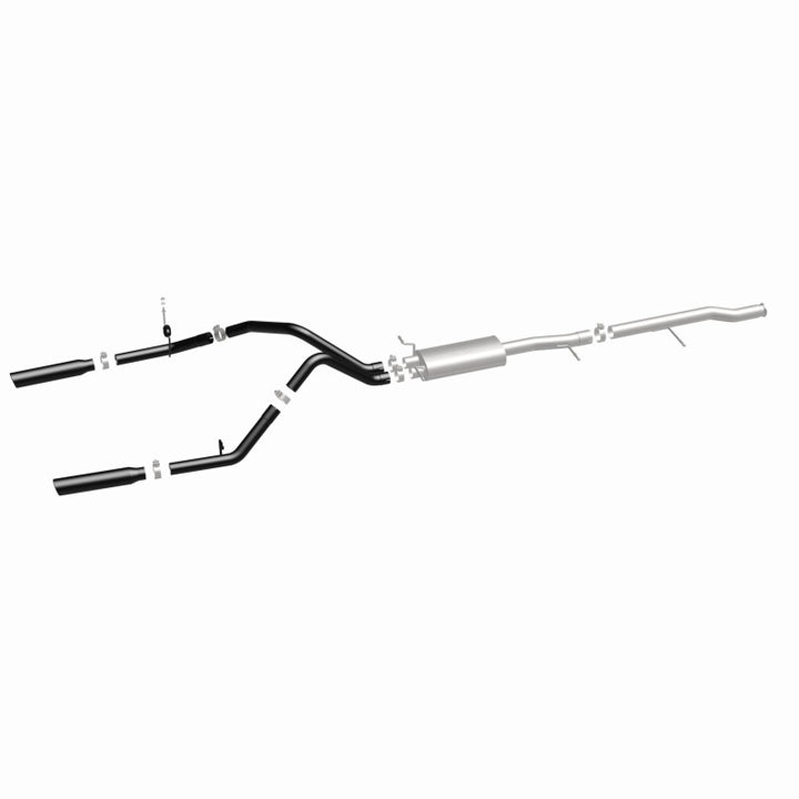 MagnaFlow SYS Cat-Back 3.5in Black Dual Split Rear Tips Chevy Silverado / - GMC Sierra 2010-2013 5.3L, view 23