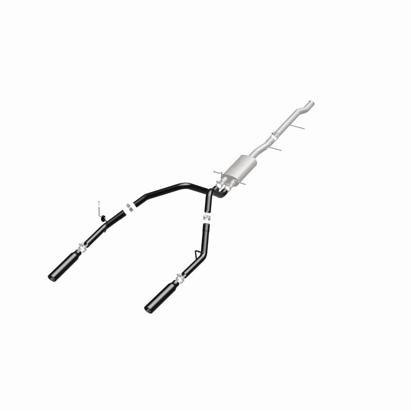MagnaFlow SYS Cat-Back 3.5in Black Dual Split Rear Tips Chevy Silverado / - GMC Sierra 2010-2013 5.3L, view 40