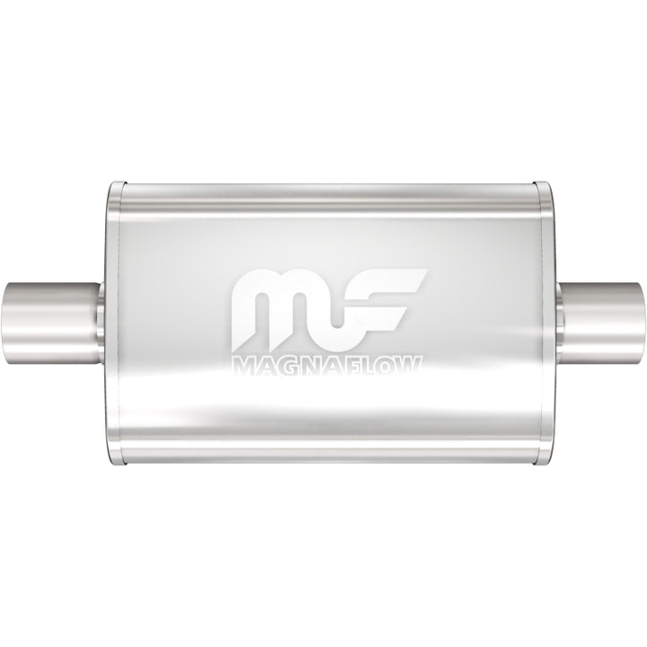 MagnaFlow Universal Muffler 11219 - 4x9x14in Oval Straight-Through - 3in/3in Center/Center