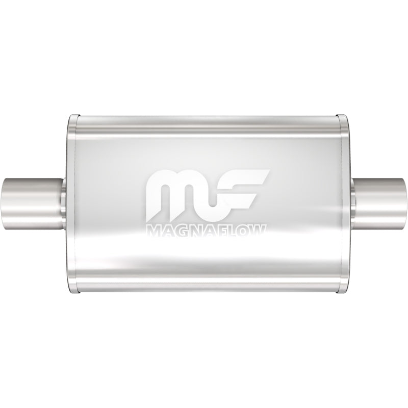 MagnaFlow Universal Muffler 11219 - 4x9x14in Oval Straight-Through - 3in/3in Center/Center